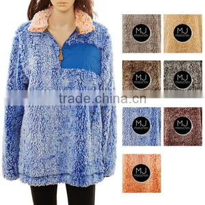 Monogram Sherpa Pullover thumbnail-1