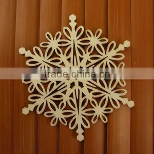 Customized Snowflake Decorations Wood Craft Hanging Accessories thumbnail-3