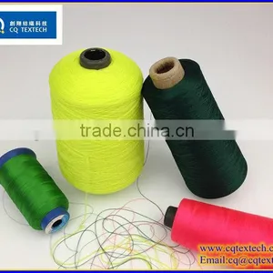 Good Color Fastness Traditional Polyester Dope Dyed Yarn For Label thumbnail-1