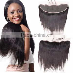 13x4 Ear to Ear Human Hair Lace Frontal Piece Lace Closure With Bundles, Wholesale Lace Frontals With Baby Hair thumbnail-1