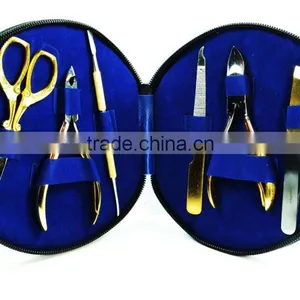 High Quality Branded Gold Manicure Pedicure Set thumbnail-1