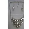 Costume Necklace W/Acrylic Stones thumbnail-1