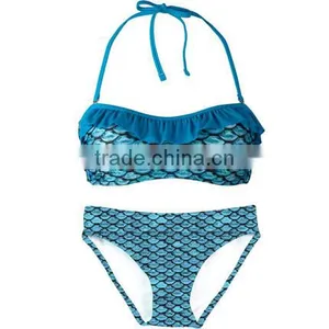 Sublimation Printing Mermaid Pattern Design Swimsuit for Little Girls thumbnail-2
