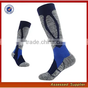 Wholesale Custom Best Quality Colorful Compression Running Thick Ski Knee High Cotton Socks JH68 thumbnail-1