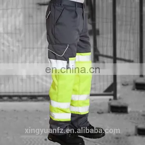 Mens Polyester/Cotton Oil Resistant Reflective Tape Used Workwear Work Pants thumbnail-6