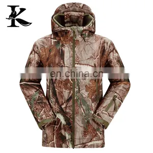Forest Camo Jacket, Waterproof Softshell Hunting Jacket, Breathable Fish Jacket thumbnail-1