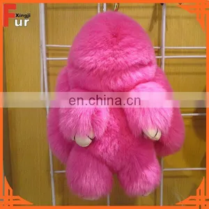 For Bags Rex Rabbit Fur Keychain thumbnail-1