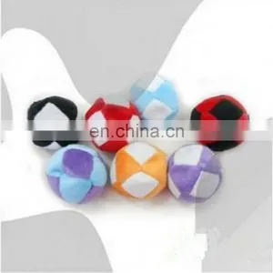 Footballs - Hacky Sacks - Juggling Balls in Fabric Material With Shape of Base Ball. thumbnail-1