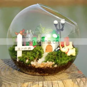 Terrarium Glass Terrarium Round Clear Glass Globe Ball Terrarium Planters Container Glass Flower Vase thumbnail-3