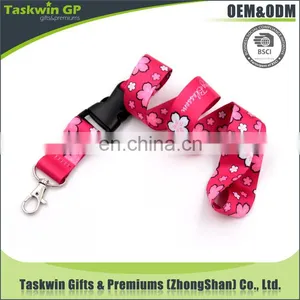 High Quality Silk Printing Polyester Safety Clip Lanyard With 3D Logo Customize thumbnail-1