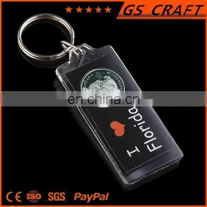 2015 Promotional Hot Sale Custom Made Heart Plastic Keychain thumbnail-6