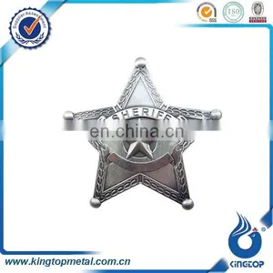Custom Button Badge Pins,metal Star Shape Military Badge thumbnail-1