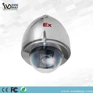 Wdm 304 Stainless Steel Explosion-Proof 20X Zoom Starlight High Speed Dome PTZ IP Camera for Marine, Gas Station, Bank thumbnail-1