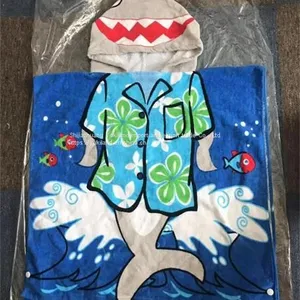 Cotton Kids Wholesale Hooded Poncho Baby Hooded Beach Towel YKT7058 thumbnail-1