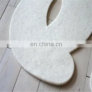 Hot Selling Rectangle Contemporary Geometric Fashion Design Felt Area Rug thumbnail-4