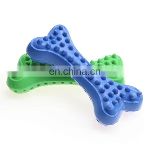 Easy to Clean Non-toxic Pet Chew Toy Molar Tooth Rubber Dog Toy Bone thumbnail-1