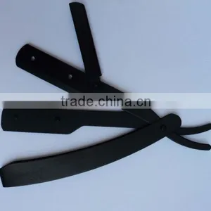 New Barber Salon Straight Razor - Metal Stainless Steel Razor - Barber Razor Black thumbnail-3