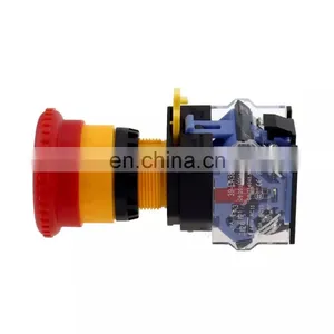 LA38-11ZS Emergency Stop 22mm Button Switches 1NO 1NC Red Mushroom 10A Equipment Lift Elevator on off Switch Button thumbnail-4