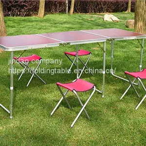 Portable Folding Table Picnic Folding Table Chiars thumbnail-1