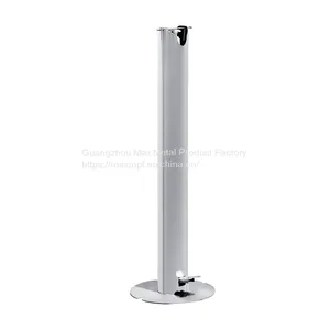 LG-M25 Hospital Stainless Steel Touchless Soap Foot Pedal Hand Sanitizer Dispenser Floor Stand thumbnail-1