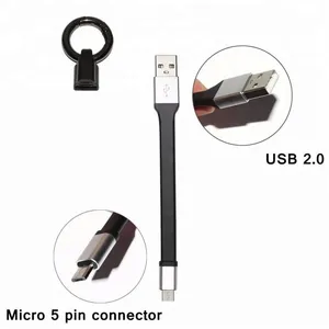 Portable Short Keychain Micro Usb Charging Data Cable Mobile Charger for Android Phone thumbnail-3