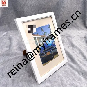 PS Plastic Solid Color White Photo Frame Goes With Everything for Decoration thumbnail-1