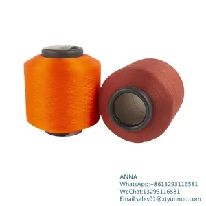 High Elasticity Thread 100% Polyester Yarn Spun Tube Yarn Colorful Polyester thumbnail-1