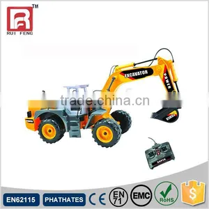 RC 6 Channel Plastic Models Toy Excavator thumbnail-1