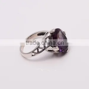 AMETHYST Ring,925 Sterling Silver Jewelry Wholesale,WHOLESALE SILVER JEWELRY,SILVER EXORTER,SILVER JEWELRY FROM INDIA thumbnail-2