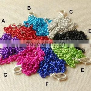 Colorful Chains,colored Necklace, Oval Link Chains thumbnail-1