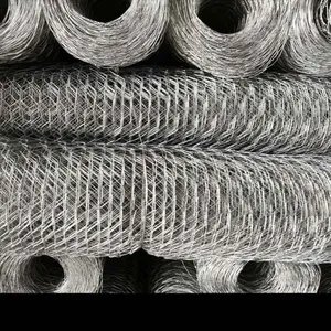 Galvanized Chicken Wire Mesh Fence for Sale/ Hexagonal Iron thumbnail-5