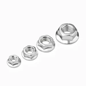 Hex Flange Nuts With Yellow Zinc Plated DIN 6923 thumbnail-4