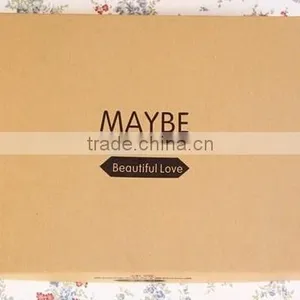 Fashionable Dress Brown Kraft Packaging Box Garment Delivery Box Quality Choice thumbnail-1