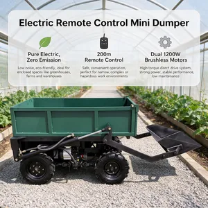 Remote Control Self Loading Dumper Transporter for Agricultural Farm and Construction Material Handling thumbnail-1