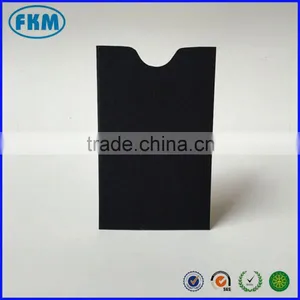 Open End Notched Edge, Gift Certificate Holder Escort Card Holder Black Card Sleeve thumbnail-1