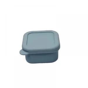 Food-Grade Silicone Mini Food Storage Containers Reusable Baby Food Containers Airtight Small Toddler Snack Cups for Toddler Nuts Fruit thumbnail-5
