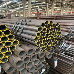 High Quality Carbon Steel Round Pipe ASTM A36 S235JR ERW Welded Steel Tube Large Stock Factory Supply thumbnail-2