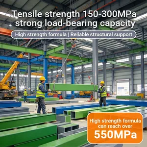 Chemical Resistant GRP Pultruded Profiles Anti-Aging Fiberglass Pultrusion Sections for Chemical Plant thumbnail-1
