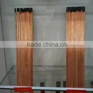 DC Copper Coated Blasting Gouging Carbon Rods / Gouging Electrode thumbnail-1