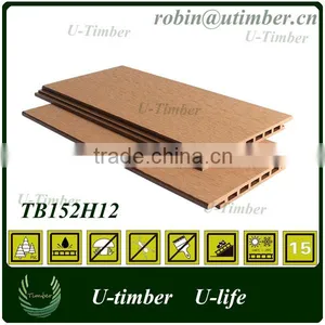 Wood Plastic Composite External WPC Wall Panel 156*21mm thumbnail-1