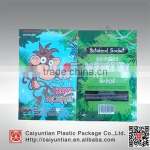 5g CRAZY MONKEY 3g Train Wrecked Herbal Incense Zipper Bag thumbnail-3