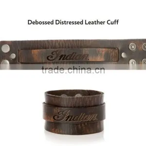 Wholesale Genuine Leather Bracelet Cuff Wrap Bracelet thumbnail-1