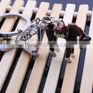 Animal Key Chains Wholesale Metal Keychain Break Horses Keychain thumbnail-3