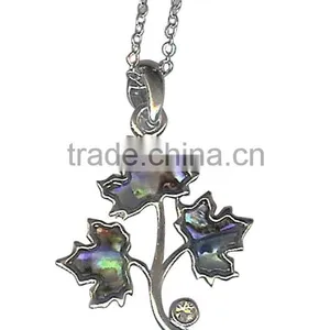 Canadian Maple Tree Leaf Leaves Pendant Thanksgiving Holiday Canada Jewelry thumbnail-1