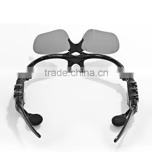 2016 New Wireless Bluetooth Polarized Sunglasses Stereo Music Phone Call Headset for Music BT103 thumbnail-4