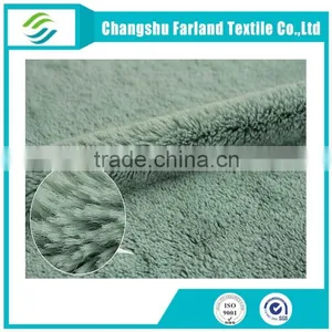 Solid Plush Polyester Fabric Plush Textile thumbnail-2