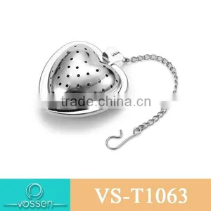 Gold Plating Heart Shaped Tea Infuser thumbnail-3