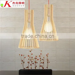 Modern Vintage Fancy Style Wood Pendant Lamp Lighting JK-8005B-03 Wooden LED Pendant Light thumbnail-6