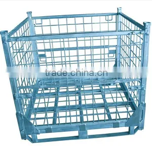 Wire Mesh Roll Container for Warehouse Pallet Rack Storage thumbnail-4