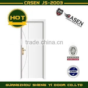 Mahogny Economic HDF Grooving Wooden Door thumbnail-1